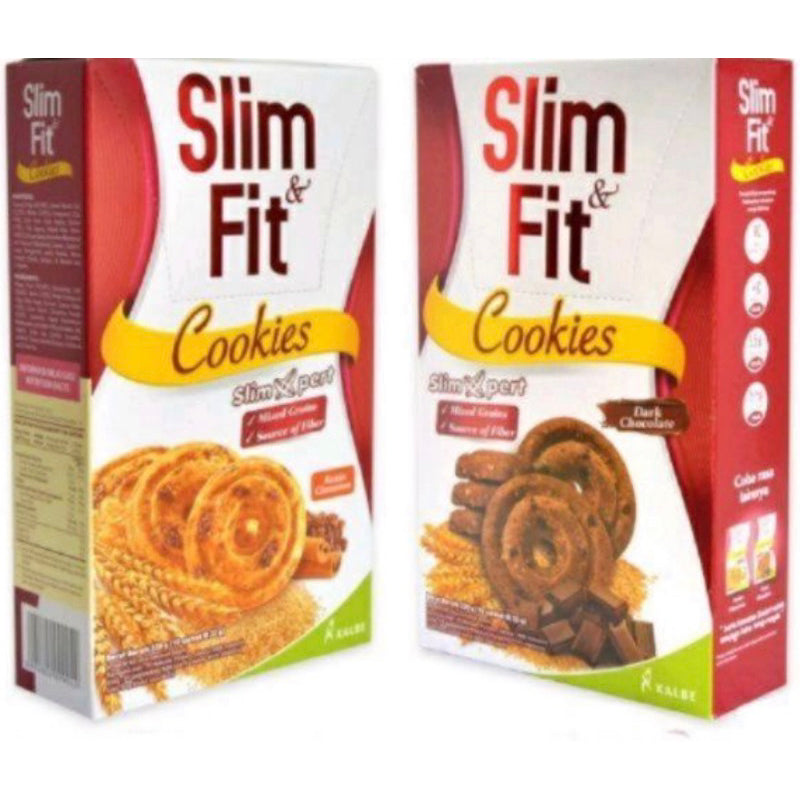 [Healthy Snacks] Slim & Fit cookies 1 box 10 sachets @22gr | healthy diet | low calories