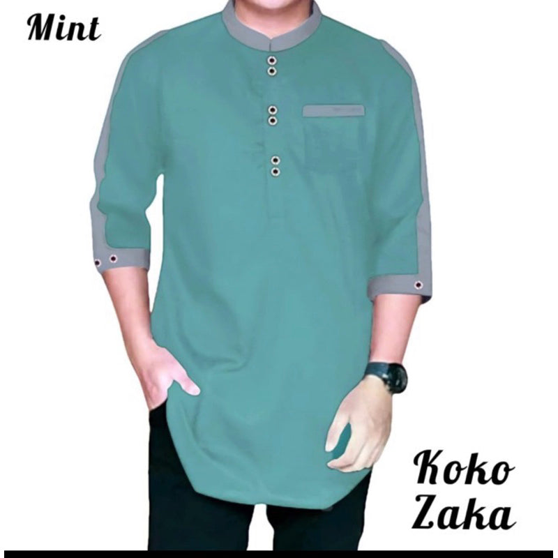 Baju Koko ZAKA | Kemeja koko Pria Muslim