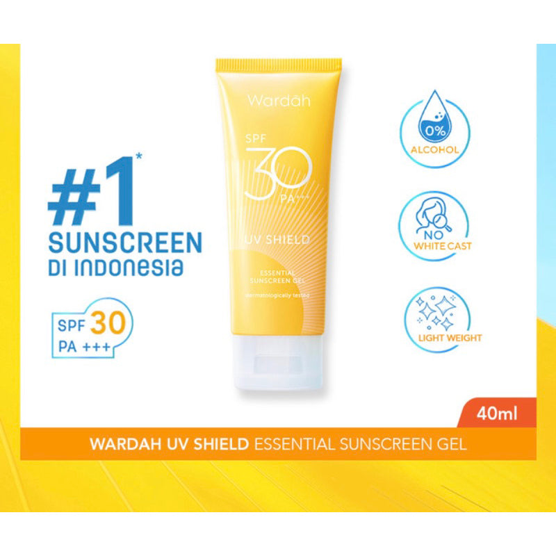 WARDAH UV Shield Essential Sunscreen Gel SPF 30 PA +++ 40ml Sunscreen