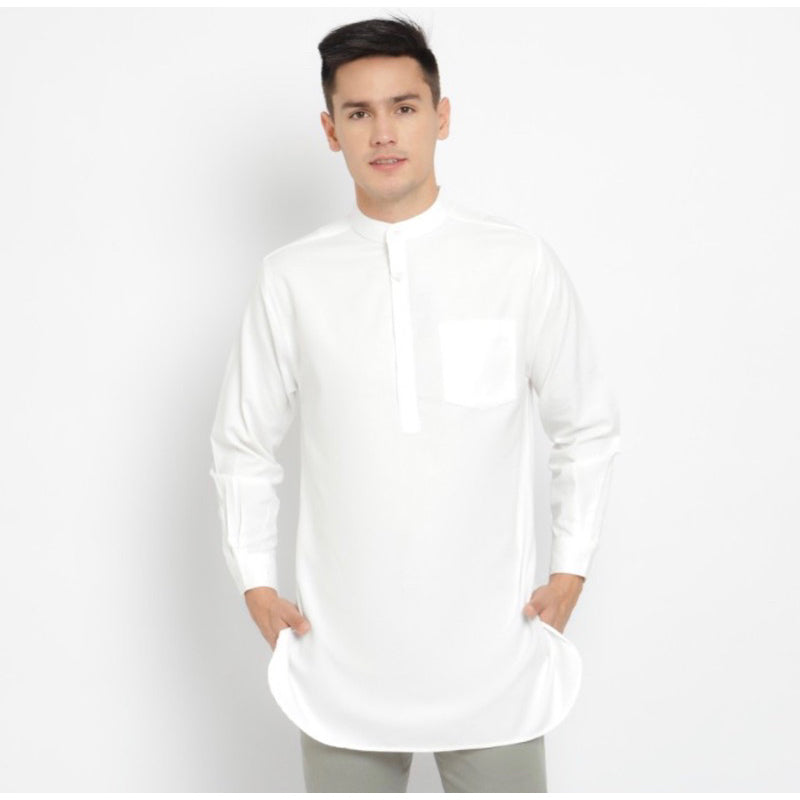 Baju Koko Kurta Pria Salman - Toraformen Lengan Panjang Premium Katun