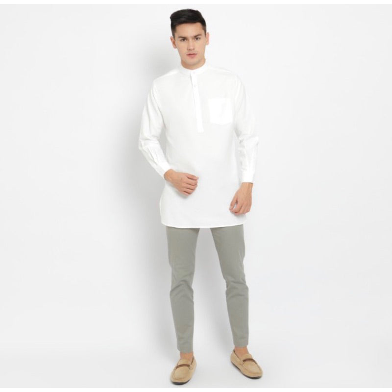 Baju Koko Kurta Pria Salman - Toraformen Lengan Panjang Premium Katun