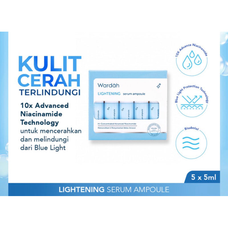 WARDAH Lightening Serum Ampoule - Serum 10x Advanced niacinamide 8ml