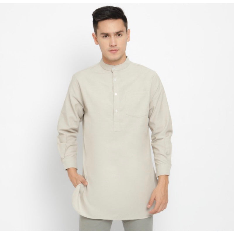 Baju Koko Kurta Pria Salman - Toraformen Lengan Panjang Premium Katun