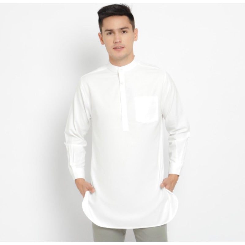 Baju Koko Kurta Pria Salman - Toraformen Lengan Panjang Premium Katun