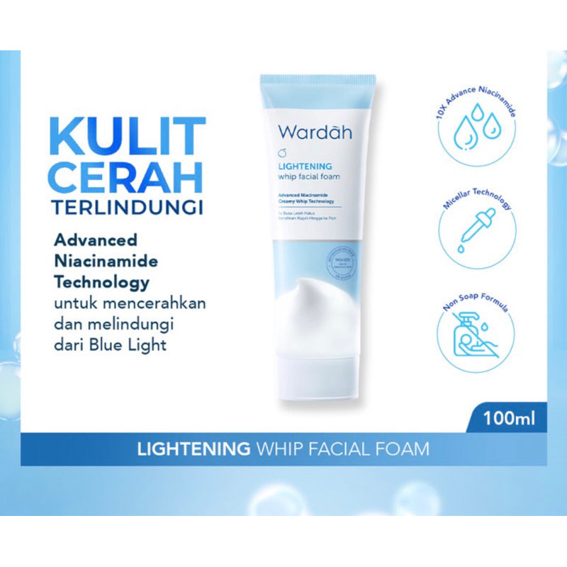 WARDAH Lightening Whip Facial Form 50ml - Facial Wash untuk Kulit Berminyak